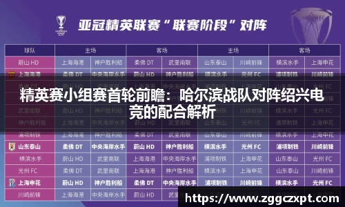 精英赛小组赛首轮前瞻：哈尔滨战队对阵绍兴电竞的配合解析